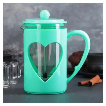 Френч-пресс «Комплимент», 800 мл, цвет бирюзовый