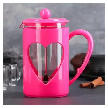 Френч-пресс «Комплимент», 800 мл, цвет малиновый