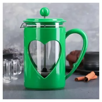 Френч-пресс «Комплимент», 800 мл, цвет зёленый