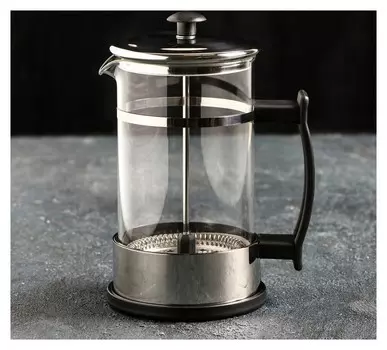 Френч-пресс «Риц», 600 мл, цвет чёрный