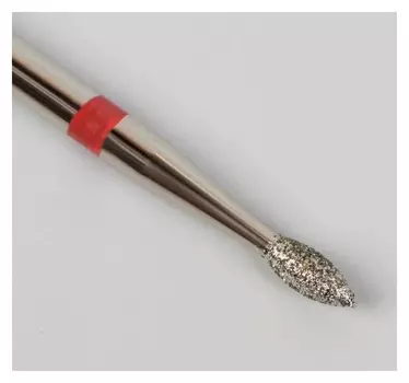Фреза алмазная для маникюра «Пламя», мелкая зернистость, 1,6 × 3 мм