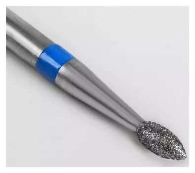 Фреза алмазная для маникюра «Пламя», средняя зернистость, 2,1 × 4,5 мм