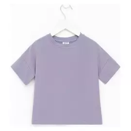 Футболка детская Minaku:basic Line Kids цвет серый, рост 110