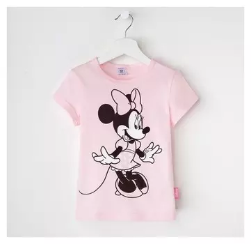 Футболка детская Минни Рост 98-104 (30) Цвет Розовый