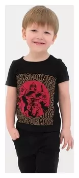 Футболка детская "Transformers", рост 86-92, чёрный