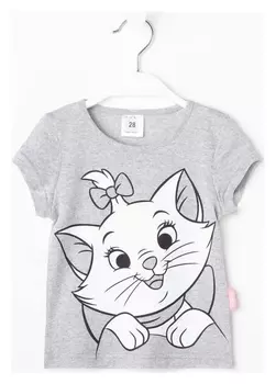 Футболка Disney "Мари", рост 110-116 (32), серый