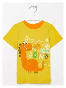 Футболка для мальчика, цвет хаки, рост 92 см (52)