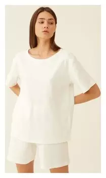 Футболка женская Minaku: Home Collection цвет экрю, р-р 42