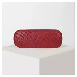 Футляр для очков искусственная кожа красный