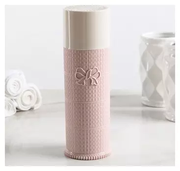 Футляр для зубной щетки и пасты 6,5×19,5 см "Бантик"