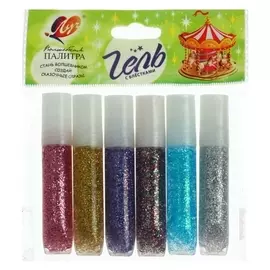 Гель блеск в тубах 5 мл, 6 цветов