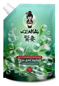 Гель высокоэкономичный для мытья посуды и детских принадлежностей с ароматом зеленого чая, мягкая упаковка