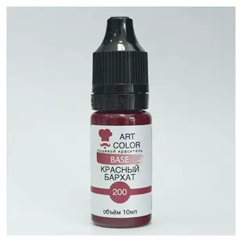 Гелевый краситель Art Color, красный бархат, 10 мл