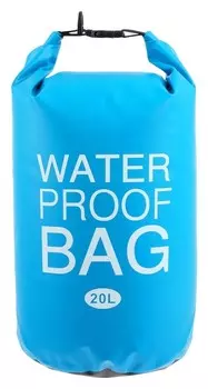 Гермомешок водонепроницаемый 20 литров, плотность 54 мкр, цвет синий
