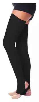 Гетры для танцев №3, резинка х/б, L= 70 см, цвет чёрный