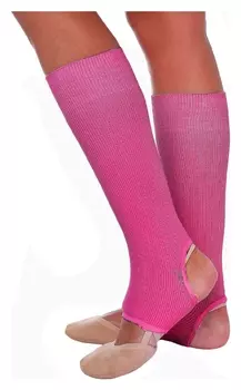 Гетры для танцев №5, без носка и пятки, L= 30 см, цвет фуксия