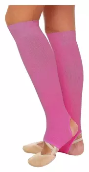 Гетры для танцев №5, без носка и пятки, L= 40 см, цвет фуксия