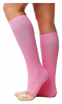 Гетры для танцев №5, без носка и пятки, L= 40 см, цвет розовый