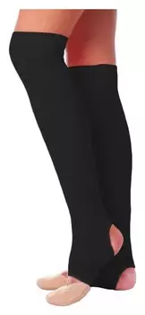 Гетры для танцев №5, без носка и пятки, L= 50 см, цвет чёрный