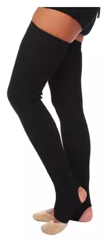 Гетры для танцев полушерстяные №1, L= 70 см, цвет чёрный