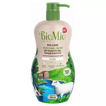 Гипоаллергенное эко средство для мытья посуды, овощей и фруктов Bio-Care без запаха (Объем 750 мл)