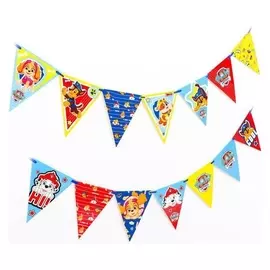Гирлянда бумажная «Щенячий патруль. персонажи», флажки