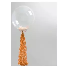 Гирлянда для шара, 100 см, бумага, цвет оранжевый