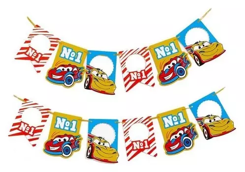 Гирлянда «Гонщик», набор наклеек 12 шт.