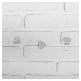 Гирлянда «Сердечки», 200 см, цвет серебряный