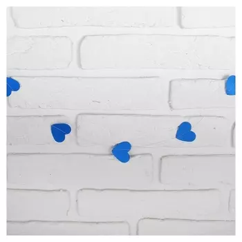 Гирлянда «Сердечки», 200 см, цвет синий