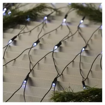 Гирлянда "Сеть" 2 х 2 м, Ip20, тёмная нить, 224 Led, свечение белое, 8 режимов, 220 В