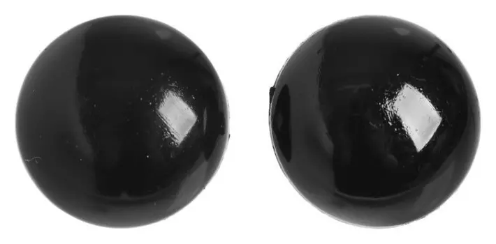 Глаза пришивные, набор 100 шт., размер: 1 шт. 1,2 см