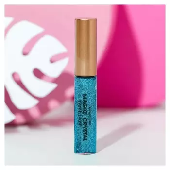 Глиттерная подводка для глаз, оттенок голубой