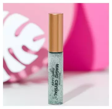 Глиттерная подводка для глаз, оттенок серебристый