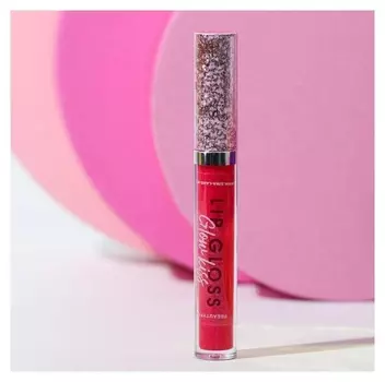 Глиттерный блеск для губ, оттенок фуксия