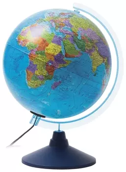 Глобус политический с подсветкой Классик евро