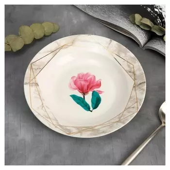 Глубокая тарелка "Цветы", 20 см