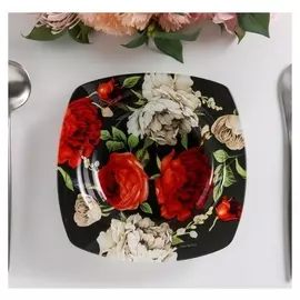 Глубокая тарелка "Пионы", 20 см