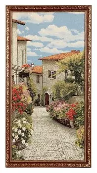 Гобеленовая картина "Цветочная улица" 37*70 см