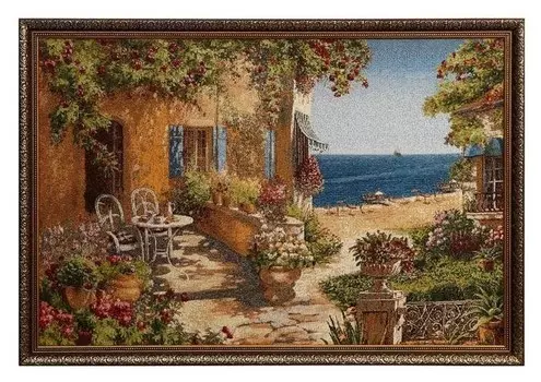 Гобеленовая картина Ривьера утренний чай 70х50 см