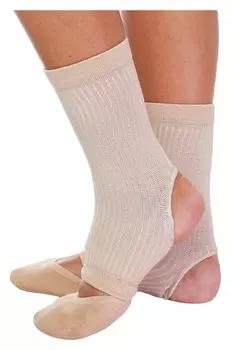 Голеностоп гимнастический, размер М, цвет бежевый