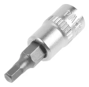 Головка с битой тундра, под квадрат 1/4", H4, CrV
