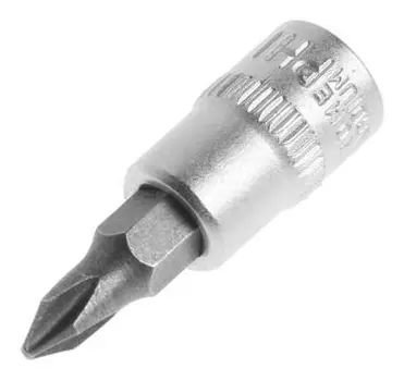 Головка с битой тундра, под квадрат 1/4", Ph1, CrV