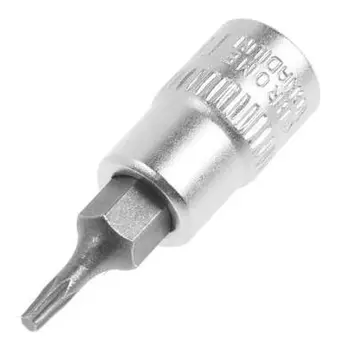 Головка с битой тундра, под квадрат 1/4", Т8, CrV