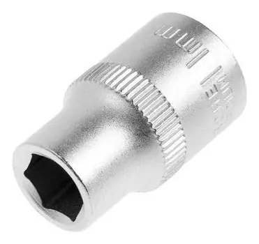 Головка торцевая шестигранная тундра, под квадрат 1/2", 11 мм, CrV