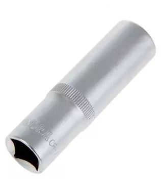 Головка торцевая шестигранная удлиненная Tundra, под квадрат 1/2", 15 мм, CrV