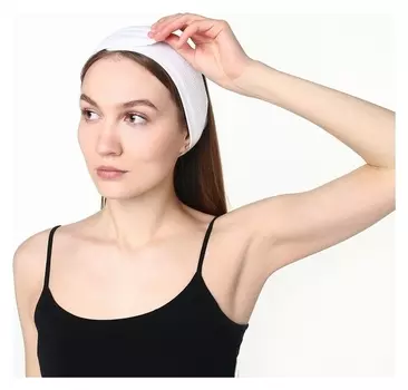 Головная повязка Lovelife, цв. белый, 8,5*60 см
