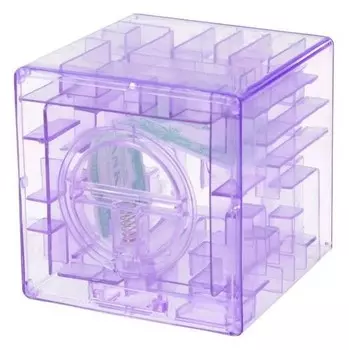 Головоломка Кубический лабиринт, копилка с денежкой, 9х9х9 см