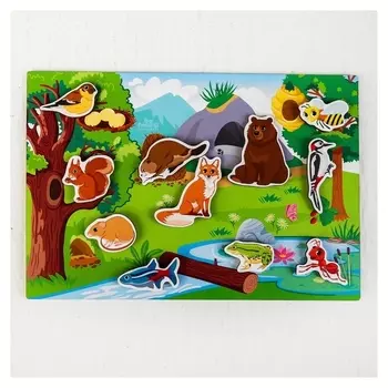 Головоломка липучки Где чей дом?