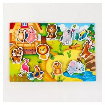 Головоломка липучки Кто где живёт